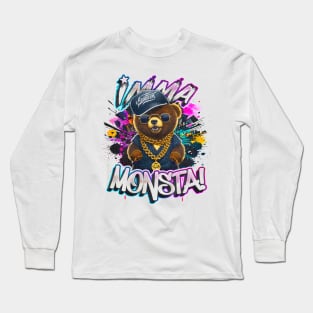 Imma Monsta! BEAR | Whitee | by Asarteon Long Sleeve T-Shirt